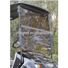 Tinted Split Acrylic Golf Cart Windshield For TXT for Golf Car